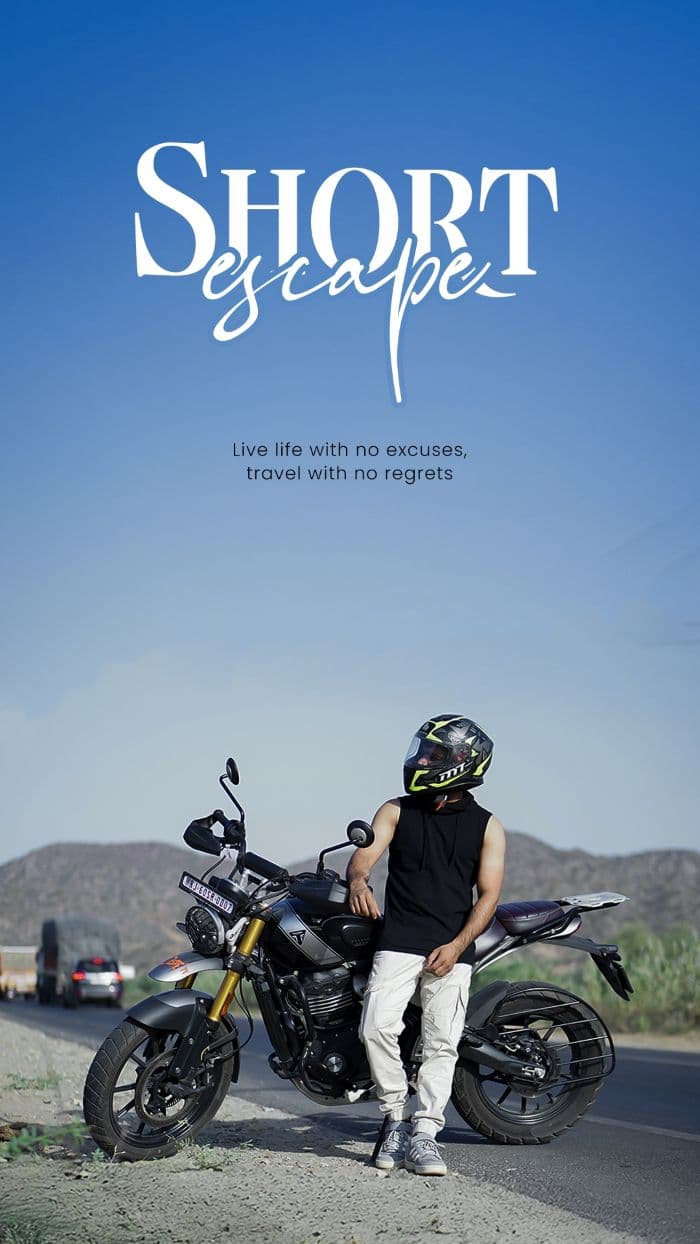 Short Escape — a travel poster laid out by Rohit Likhala